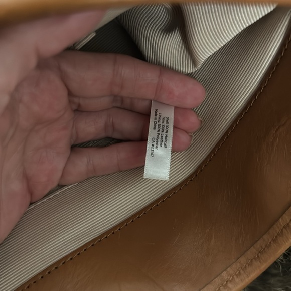 Talbots calf hair tote bag - Picture 3 of 3